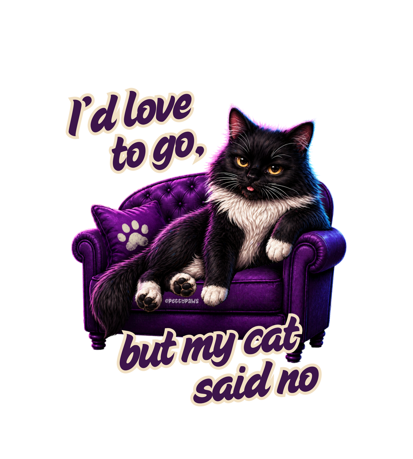 Cat Said No Black Mug — Funny Cat Lover Coffee Cup (11oz/15oz)